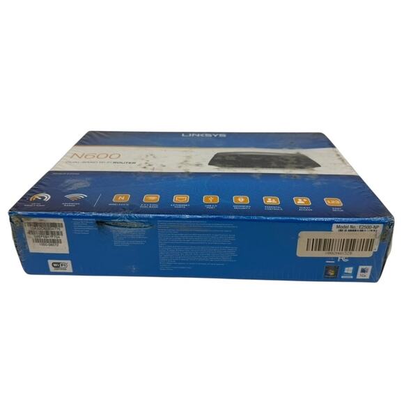 Linksys E2500 N600 Dual‑Band Wi‑Fi Router — New Sealed (E2500‑NP) - Picture 4 of 6